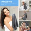 VIVOTE Microfiber Hand Towel with Hanging Loop, Super Soft &