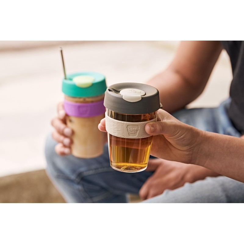 KeepCup Original, Lightweight Plastic Reusable Coffee Cup with Splashproof Sipper
