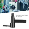 G1/2in Black Stainless Steel Washing Machine Faucet Single Cold Sink