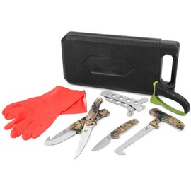 MOSSY OAK 8 PCS Hunting Field Dressing Kit-Portable Butcher GameProcessor Set