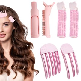 ZYEKIU Pack of 6 Volume Clips Hair Volume Hair Clip Curler Clips Fixed Forehead Hair Pin for Long and Short Hair Traceless Hair Clip Hair Styling for Men and Women Hair Volume Clips