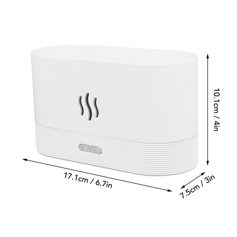 Essential Oil Diffuser Flame Light Aromatherapy Humidifier Quiet Operation USB