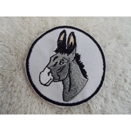 Handmade DONKEY 3-1/2" Embroidery Iron-on Custom Patch (E9)