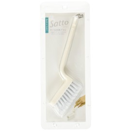 Yamazaki Sangyo 135035 Bath Cleaning Grout Brush, Satto White
