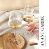 Krosno Large White Wine Glasses Set of 6, 13.2 oz,