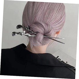 FRCOLOR 2piezas Accesorios Pelo Palitos De Pelo Retro Para Mujeres y Niñas Horquilla Metálica Decorativa Color Aleatorio
