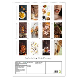 Naturheilmittel Honig - Kalender & Terminplaner (Wandkalender 2026 DIN A2 hoch), CALVENDO Monatskalender