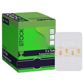 MEDSTOCK Transparent Island Dressing, 2"x2.75" (Pack of 100), Waterproof Dressing, Polyurethane Coat, Highly Breathable, Medical Grade, Acrylic Adhesive, Waterproof, Wound Monitoring and Healing