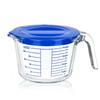 Glass Measuring Cup, 4 Cup Measuring Cup with Lid, High