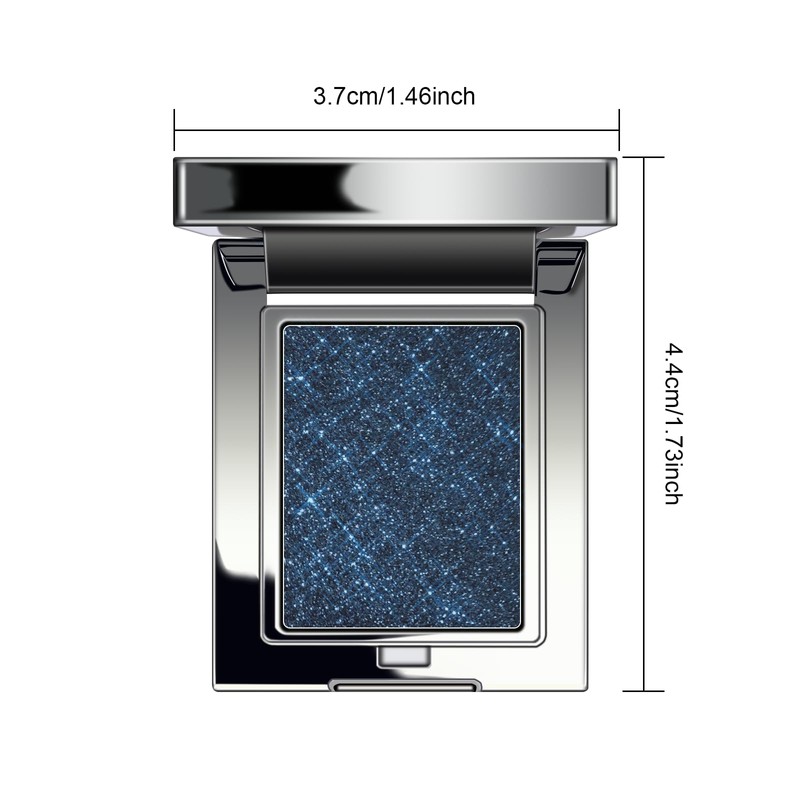 Chameleon Smoky Blue Eyeshadow, Chameleon Chrome Metallic Eye Shadow, Smooth