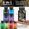 Himalayan Shilajit Supplement, 8-in-1 Blend with Ginseng & Ashwagandha for