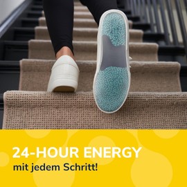 Dr. Scholl's 24-Hour Energy Insoles - Returns Energy with Every Step, Relieves Tired, Aching Feet with Memory Foam, Boosting Beads Technology, Flexible Arch Support, EU Size 40-47.5