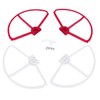 ORFOFE 4pcs Quick Release Protective Covers for Red White Propeller