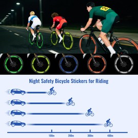 Pack of 92 Bicycle Spoke Reflectors Colourful Reflective Bicycle Spokes Decoration Children 360° Visibility Reflectors Bicycle Children Bicycle Reflectors for Girls/Boys Bicycle Spoke Decoration