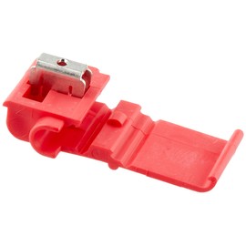 Amon Wire Connectors, Red, AWG 22~16 (0.35~1.25sq), 6-Piece Set, for Electrical Component Installation, Wire Branching with Pliers Only, 3348