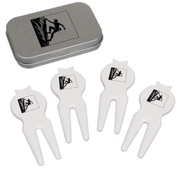 Azeeda 'Rock Climber' Golf Divot Tool/Repair Fork Gift Set (GO00072054)