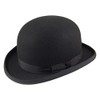 Hawkins Childs Wool Felt Bowler HAT 52CM-56CM. Black