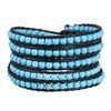 KELITCH 5 Wraps Synthetic Turquoise Luxury Chic Handmade Necklace –
