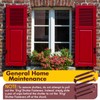 MorningRo 12 Pack Vinyl Shutter Fasteners Plastic Shutter Screws Window