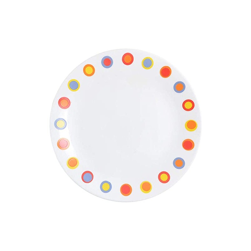 Corelle Livingware 8-1/2-Inch Luncheon Plate, Hot Dots