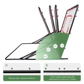 Soccer Rebounderr Net,Soccer Training Equipment for Backyard for Control, Passing Practice, Easy Setup (5.9FT*3.7FT)