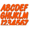 STIFFIE Whip-One Orange 3" Alpha-Numeric Registration Identification Numbers Stickers Decals