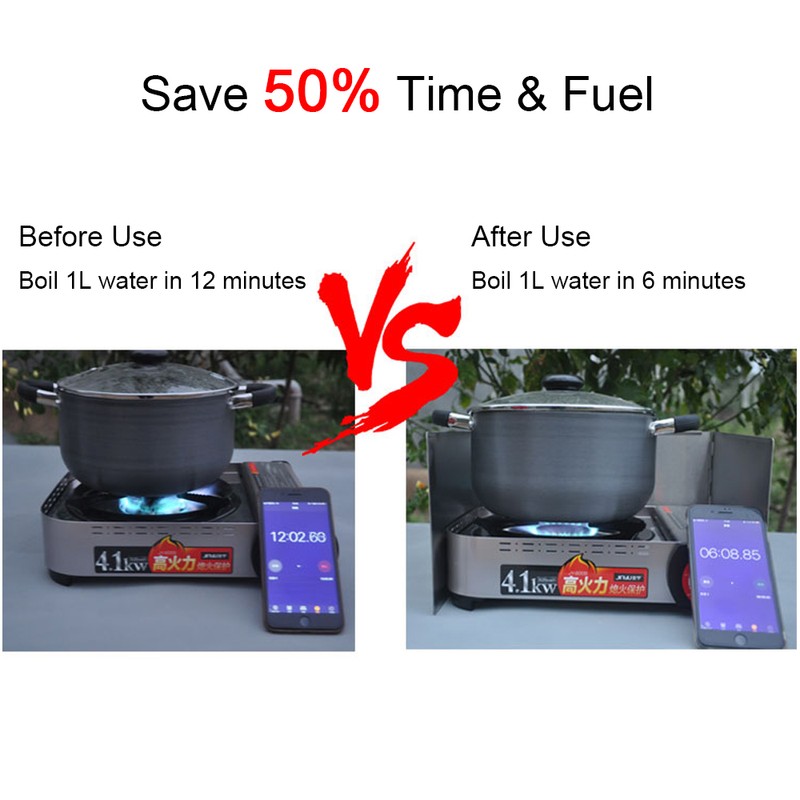 Outdoors Stove Windshield Camping Cooking Windscreen Folding Camping Cooker Stove