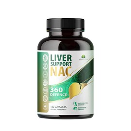 HERBALICIOUS Liver & NAC Support, Liver Cleanse & Detox Supplement 120 Capsules | Zinc, Dandelion, Milk Thistle, Turmeric, Beet Root, Chanca Piedra