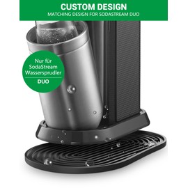 Abtropfmatte, Silikonmatte kompatibel mit SodaStream Duo, Silikon Unterlage Schützt die Küchenarbeitsplatte (Für Sodastream DUO)