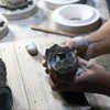 Insiswiner Handcrafted Ceramic Flowers Sculpture Home Hanging 3D Wall Art