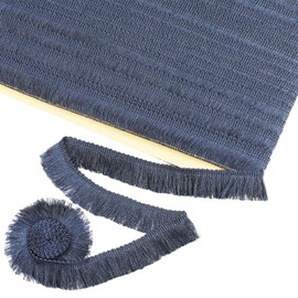 27 Yards 25 mm 0.98 inch, Navy Blue Trim Fringe Trim Lace Trim for Sewing Crafts Clothing, Trim Curtains Sewing Quilting Clothes Accessories Lampshade Curtain Home DIY Decoration(Navy Blue）