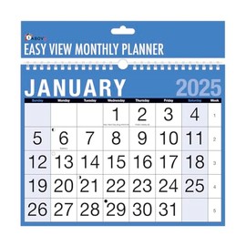 2025 Calendar,Planners & Personal Organisers, Wall Planners,Holidays and Notable Dates,Wall Planner Spiral Bound for Home Business Office School (Easy View)