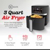 Kitchen Elite 3 Quart Digital Air Fryer Oven Compact Countertop