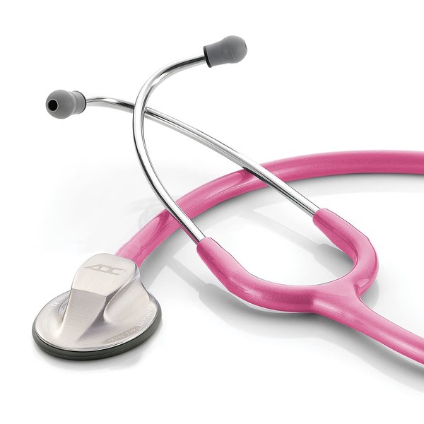 ADC Adscope 615 Platinum Sculpted Clinician Stethoscope with Tunable AFD Technology, Metallic Raspberry