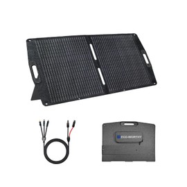 ECO-WORTHY 100W Portable Solar Panel, Foldable Solar Charger 12BB for Power Station with Adjustable Kickstand,23% High Efficiency for Outdoor RV Camping Off Grid Hiking