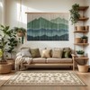 laddawan Extra Large Macrame Wall Hanging Dip-Dyed Tapestry Modern Wooden
