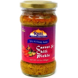 Rani Carrot & Chilli Pickle Hot (Achar, Spicy Indian Relish) 10.5oz (300g)