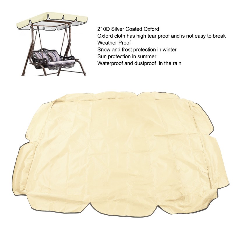 Swing Canopy 210D Silver Coated Oxford Waterproof UV Proof for