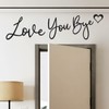Love You Bye Above Door Sign, Love You Bye Sign