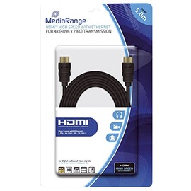 MediaRange EDV Accessories HDMI Cable High Speed 4K 5.0 m Black