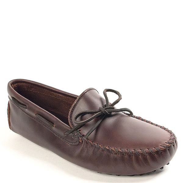 Minnetonka Men's Original Cowhide Driving Moccasin,Brown,12 M US