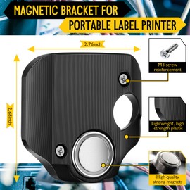 Avenuebool Magnet Accessory Compatible with Brady M210, M210 Lab, M211, BMP21, BMP21-PLUS, BMP21 Lab, Magnetic Bracket for Portable Label Printer, One Handed Operation, Adsorption Anywhere