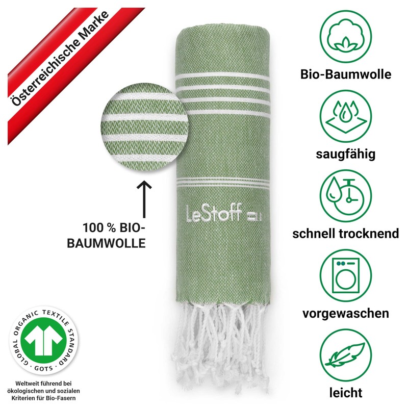 LeStoff Premium Hammam Towel XXL 200 x 200 cm -