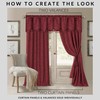 Elrene Home Fashions Mia Jacquard Scroll Blackout Window Curtain, 52"