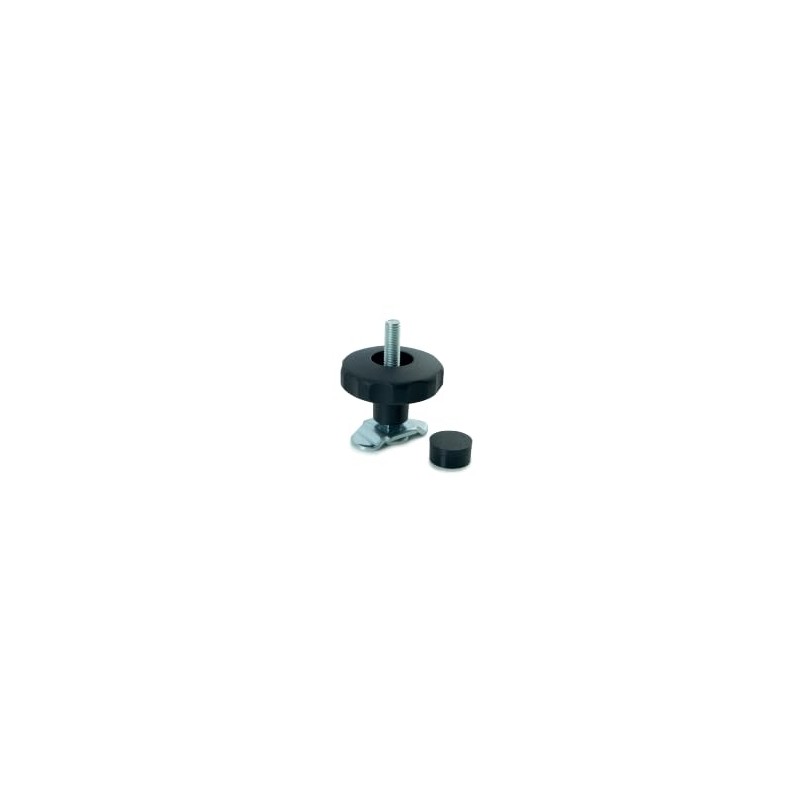 LOADCARE 4 x Screw Fitting M8 with Star Grip for