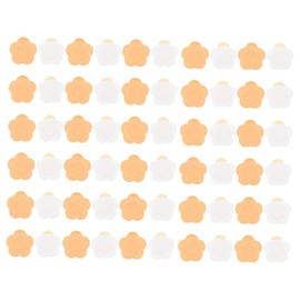 Baluue 100pcs Hot Spun Cloth Acupoint Patch Flower Patches Plum Blossom Trimming Appliques Flower Iron on Patches Long Leaves Applique Floral Iron on Applique Muscle Tape Non-Woven Fabric