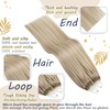 Ugeat Real Hair Extensions, Bonded Micro Ring, Micro Loop Extensions,