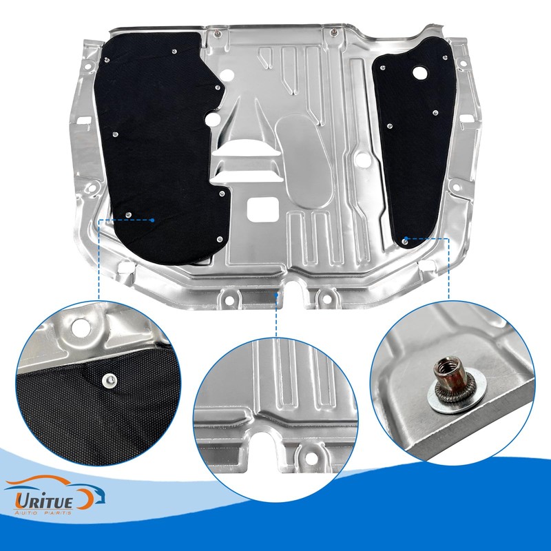 Uritue 74110-TBA-A00 Engine Splash Guard Under Car Shield Cover Board