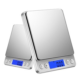 gawoow Digital Scale Kitchen Scale and Bench Scale Electronic Measuring Charger Precision Electronic Scale and Bench Scale 0.1 G to 3000g Home Commercial Pro-line