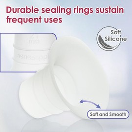 Nenesupply 21mm Flange Inserts for Handsfree Wearable Collection Cups. Work with 24mm breastshields/Flanges.Reduce Flange Size to 21mm. Compatible with Spectra, M Evy MCY Flanges